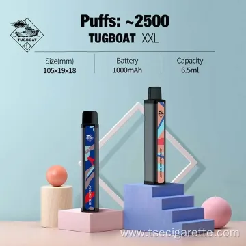 Disposable Vape Device Tugboat 2500 Puffs XXL Wholesale